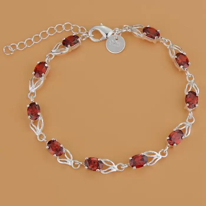 Bracelet en argent Sterling 925 pour femmes bijou de fête de fiançailles et mariage élégant avec certificat de garantie pour occasions spéciales