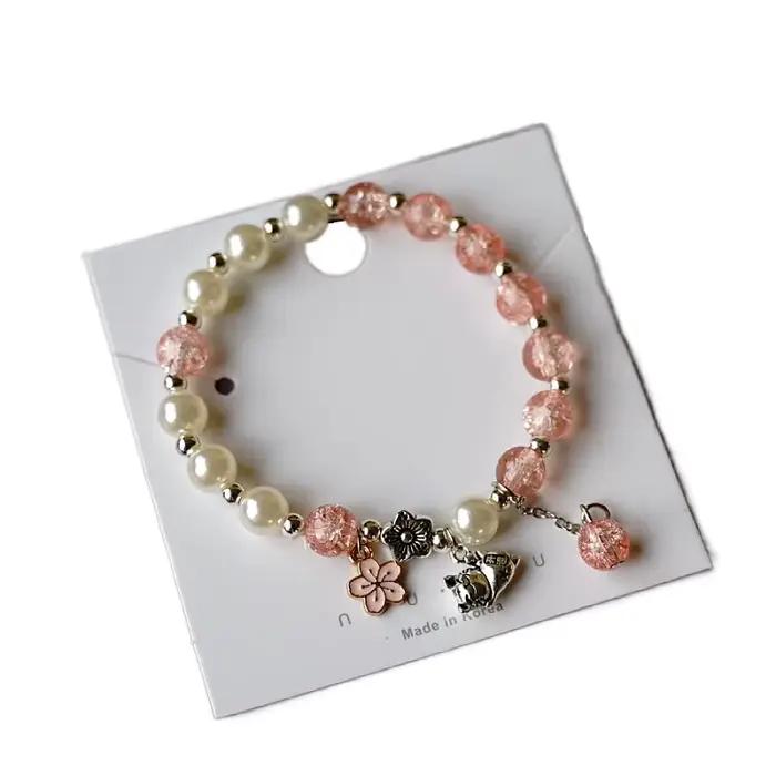 Bracelet en perles de cristal pop-corn, accessoires cadeaux, vente en gros, restauration d'anciennes manières, # YXS44