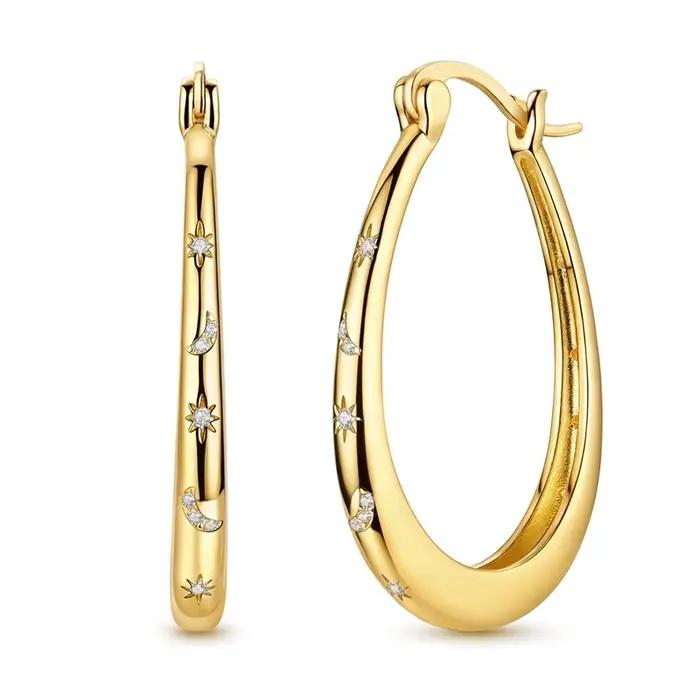 Boucles d'oreilles en argent Sterling 925 pour femmes