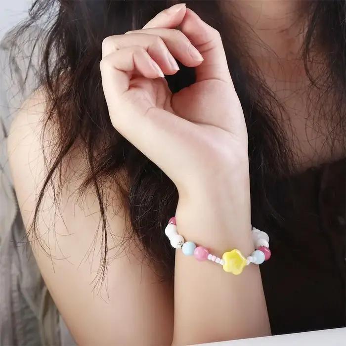 Bracelet mignon en forme de cœur et d'étoile pour femme