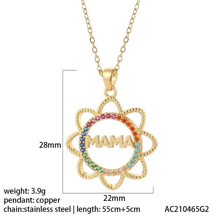 Collier en forme de cœur et de lettre pour femme