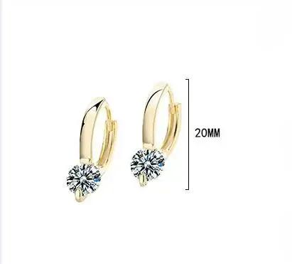 Ane1ct-Boucles d'Oreilles D Moissanite pour Femme et Fille