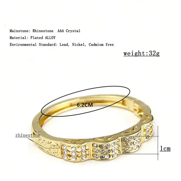 Bracelet doré en biscuits complet pour femme, bracelet en alliage pour fille, bijoux de mariage pour patients marocains