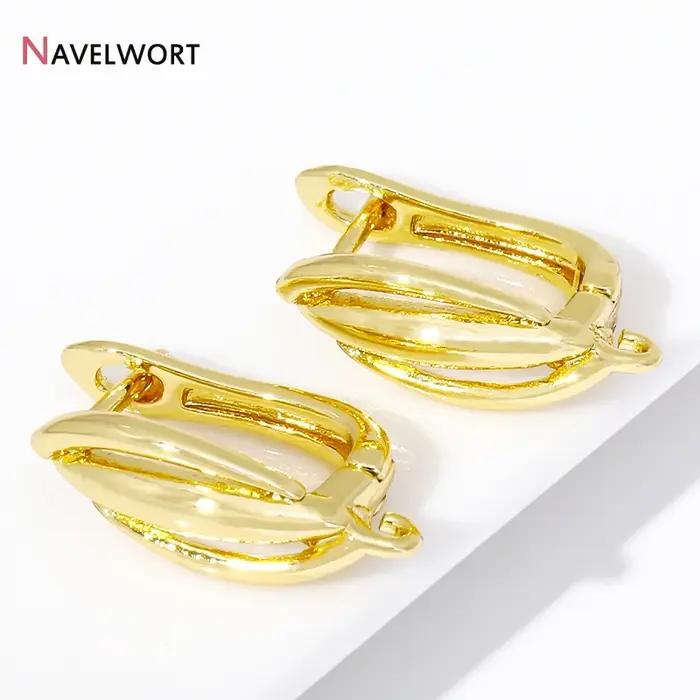 Crochets de boucles d'oreilles plaqués or 18 carats hypoallergéniques pour bijoux de haute qualité à offrir pour femmes occasions spéciales
