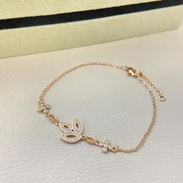 Nouveau bracelet trèfle HW en argent sterling 925, idéal pour la superposition