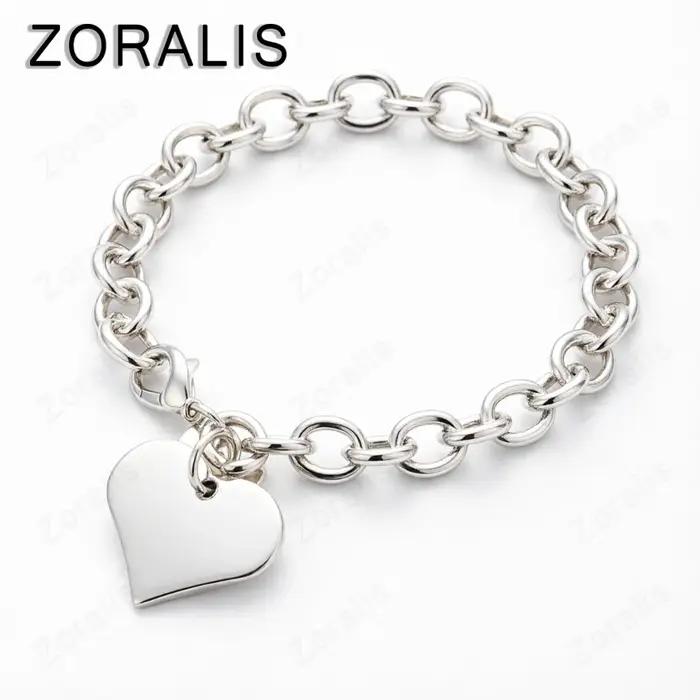 Bracelet avec pendentif en forme de cœur en or 18 carats pour femmes, cadeau de fiançailles, de fête