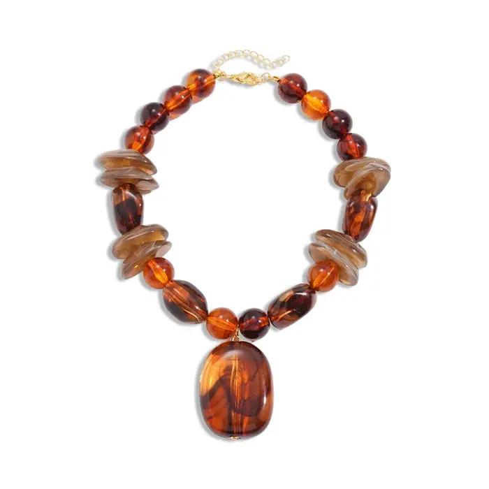 Collier élégant pour femmes, bijoux exagérés, accessoires délicats, cadeaux de fête, RG131