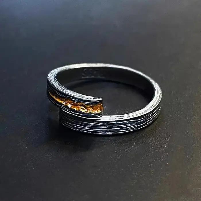 Bague de Pouce en Argent S925 pour Homme