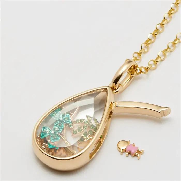 Collier pendentif ouvert pour femmes et filles
