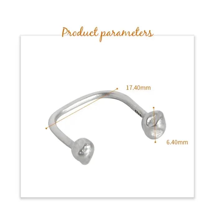 F.I.N.S – bague de doigt en argent Sterling S925