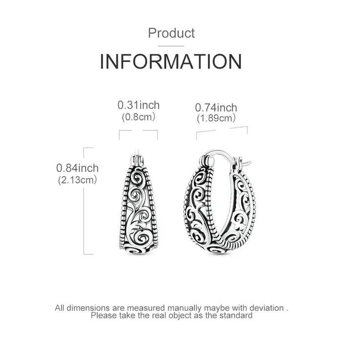 Boucles d'oreilles en argent sterling 925 avec zirconium blanc pour femmes style vintage pour occasions spéciales soirée party mariage anniversaire cadeau
