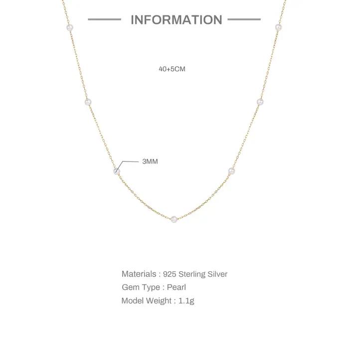 AIDE Pearl Choker Pull JoModern Collier pour femme