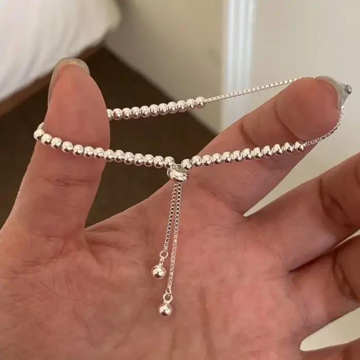 Bracelets en argent sterling 925 massif à 100% pour femmes et hommes