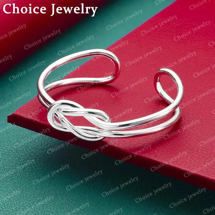 Bracelet en argent sterling 925 avec nœud papillon pour femme, bijoux tendance pour les fêtes et le quotidien