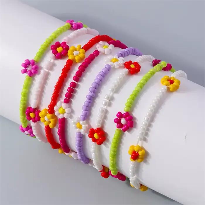 Bracelets perlés faits à la main bohème pour femmes