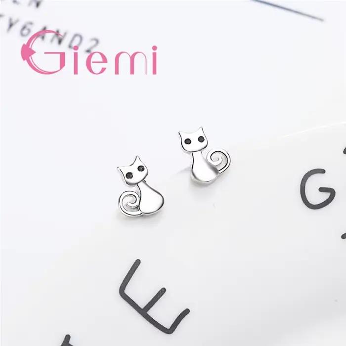 Boucles d'oreilles en argent regardé 925 pour femme