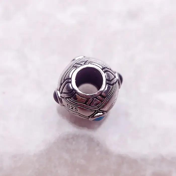 Accessoires de perles ethniques en argent regardé 925 pour hommes et femmes