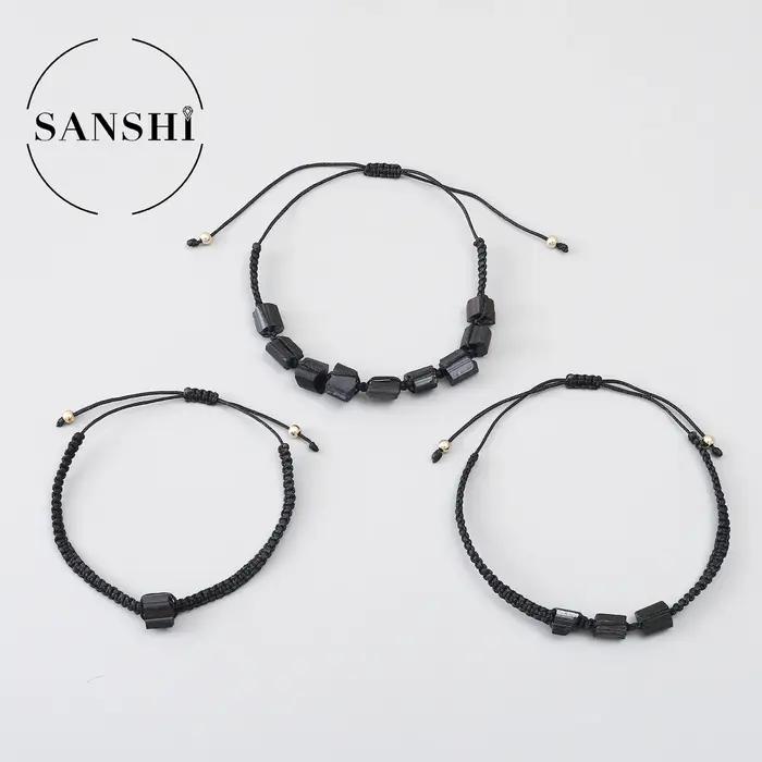 Bracelets de Protection en Tourmaline noire pour hommes et femmes