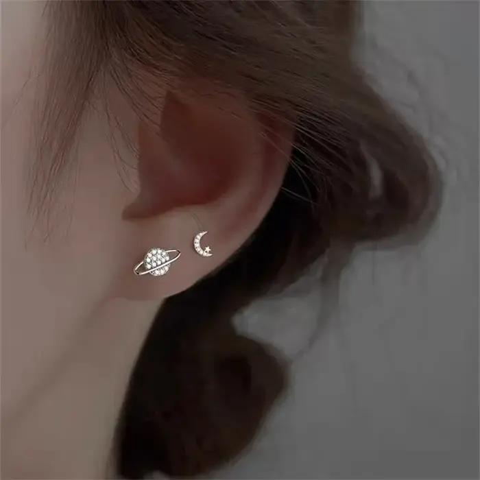 Boucles d'oreilles simples en Zircon pour femmes