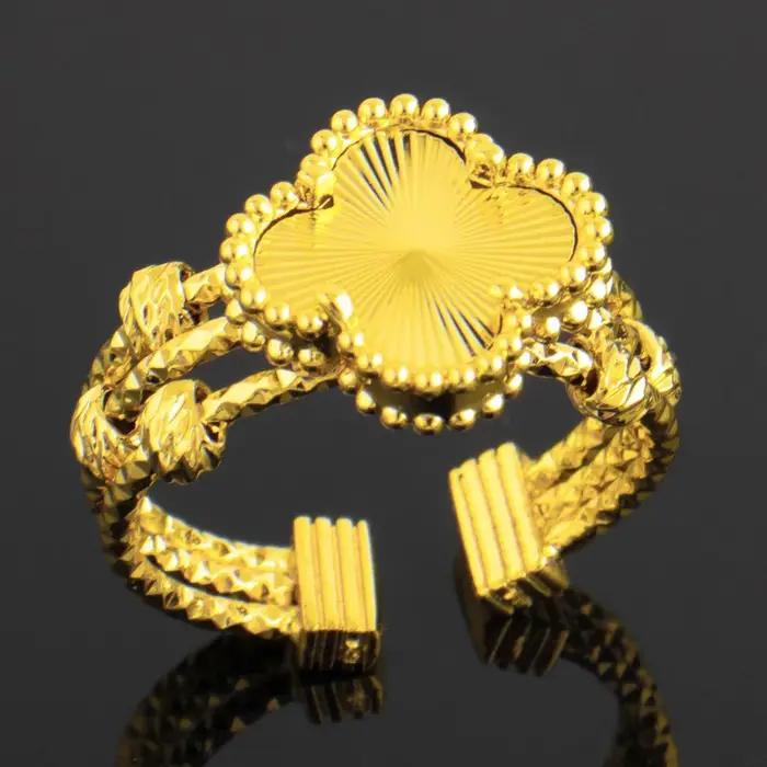Bracelets réglables en forme de trèfle pour femmes