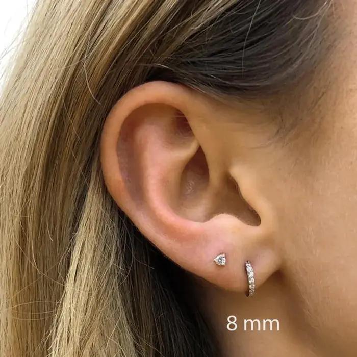 Boucles doreilles huggies arc en ciel cristal multicolores acier inoxydable pour filles et garçons occasions spéciales
