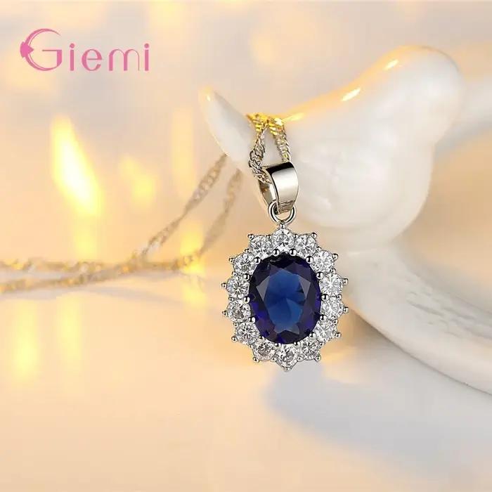 Jolis Bijoux romantiques en argent Sterling 925 pour femmes