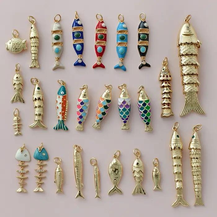 Breloques en forme de poisson mignon pour la fabrication de bijoux