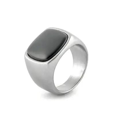 Bague en Pierre Tigre Noir et Blanc pour Homme et Femme