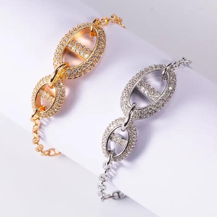 Bracelet à brins couleur or pour femme, feuilles de bijoux tendance, cadeau d'anniversaire pour mère, amies, occasions spéciales