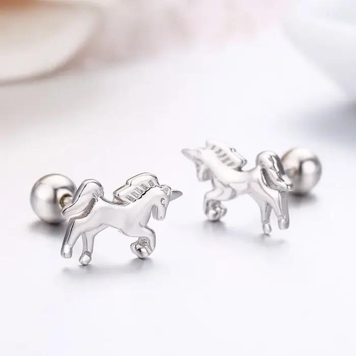Boucles d'oreilles à vis en argent Sterling 925