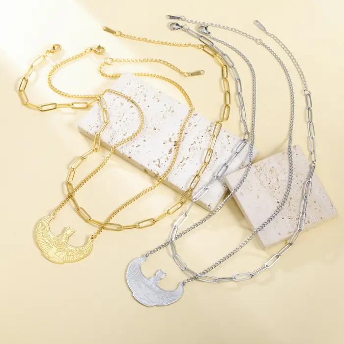Jeshayuan – collier Isis de déesse égyptienne ancienne