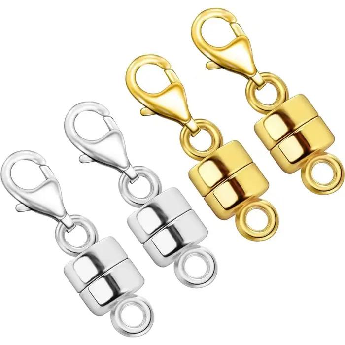 Fermoirs Magnétiques pour Collier, Fermoirs en Or et Argent 14K, Fermoirs Magnétiques pour Bijoux