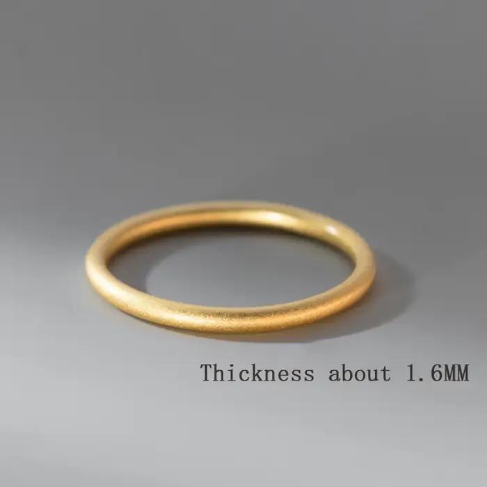 WANTME 999 bague en argent Sterling Premium mat minimaliste pour femmes hommes mode Couple scintillant INS bijoux accessoires
