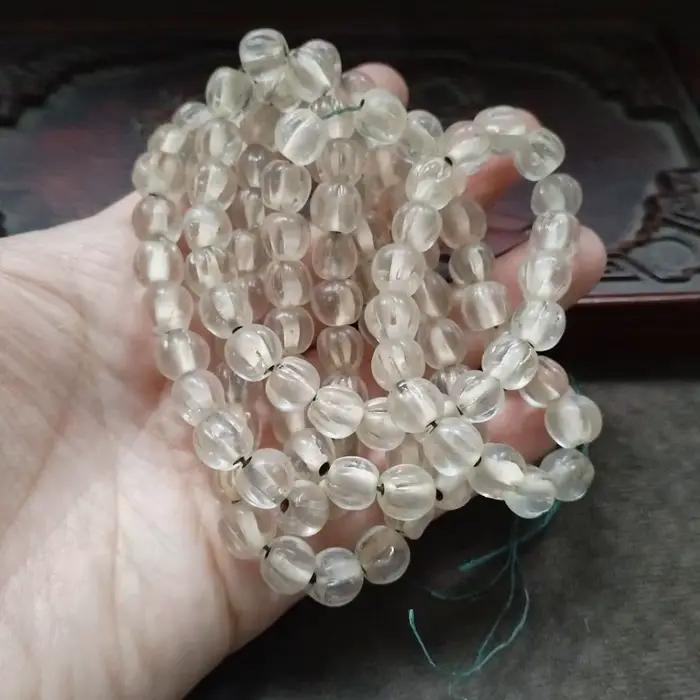 Perles en cristal transparent vintage en forme de melon pour la création de bijoux DIY bracelets colliers occasions spéciales femmes hommes