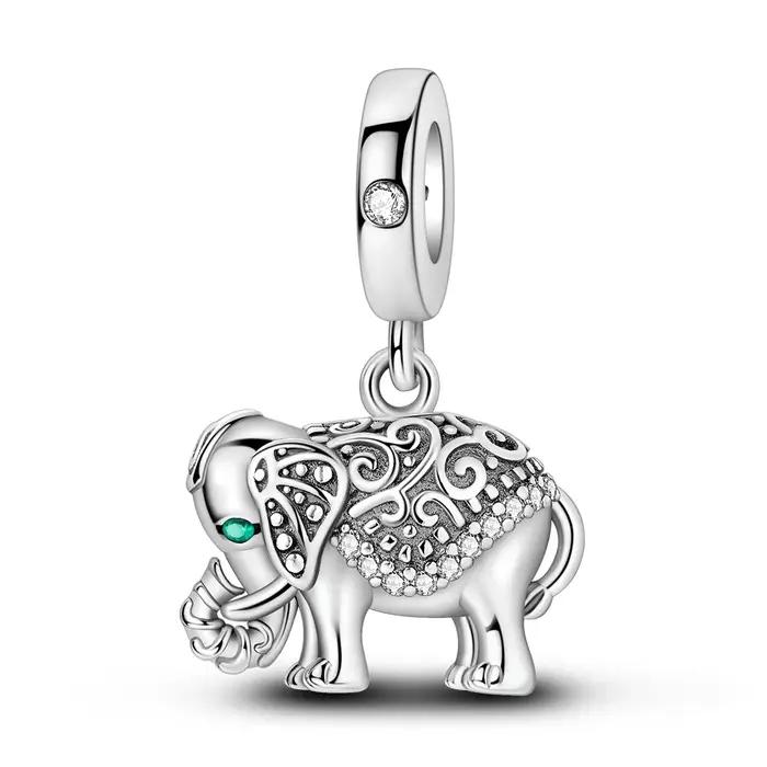 Breloques Plaquées Argent pour Bracelet, Bijoux à la Mode, Original, PmotBeads Fit saupoudrer