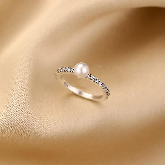 Bague princesse charmante en argent sterling 925
