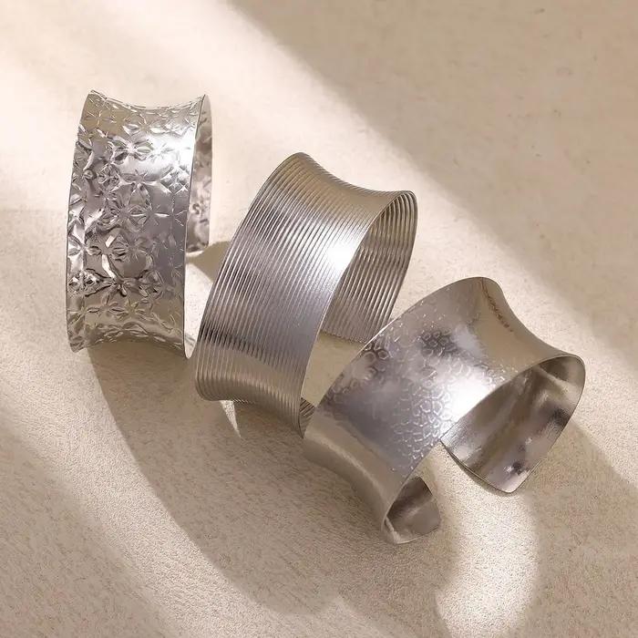 Bracelet manchette large tendance pour femme