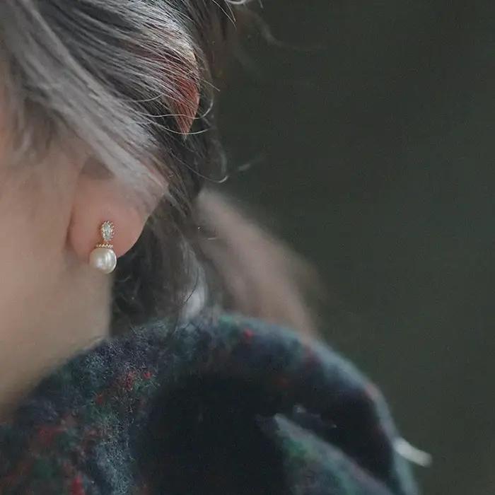 Boucles d'oreilles géométriques en argent Sterling 925 plaquées or 14k pour femmes, bijoux de luxe légers, idéaux pour les mariages et les soirées de gala