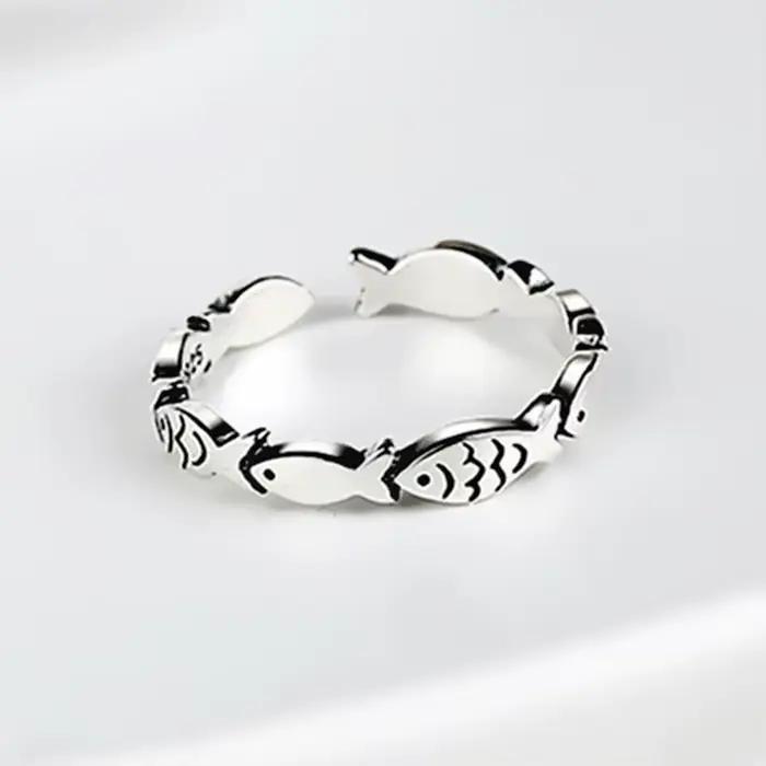Bagues réglables en argent Sterling 925 pour femmes