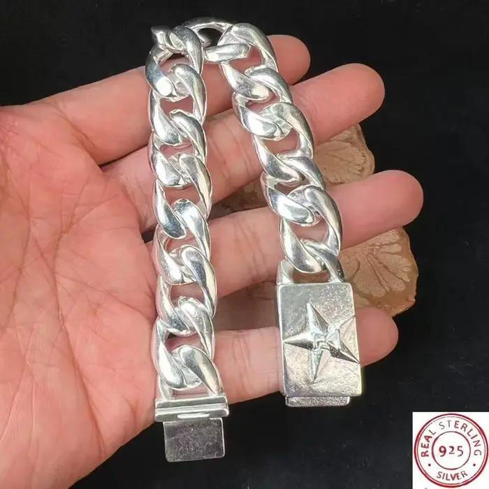 Bracelet torsadé en argent tibétain 925, bijoux personnalisés minimalistes, artisanat exquis, cadeau