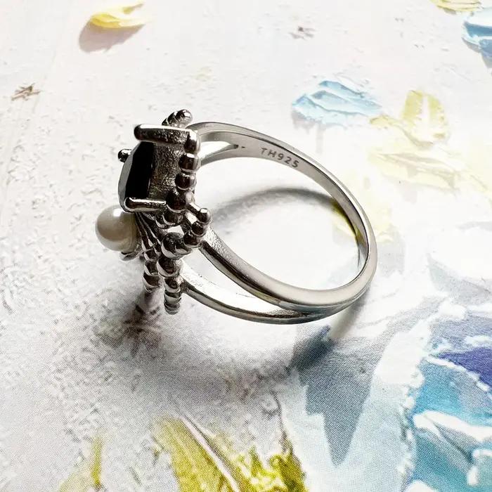 Bague Romance Araignée en argent sterling 925 sertie de zirconium blanc pour femmes occasions spéciales romantiques et fantaisie
