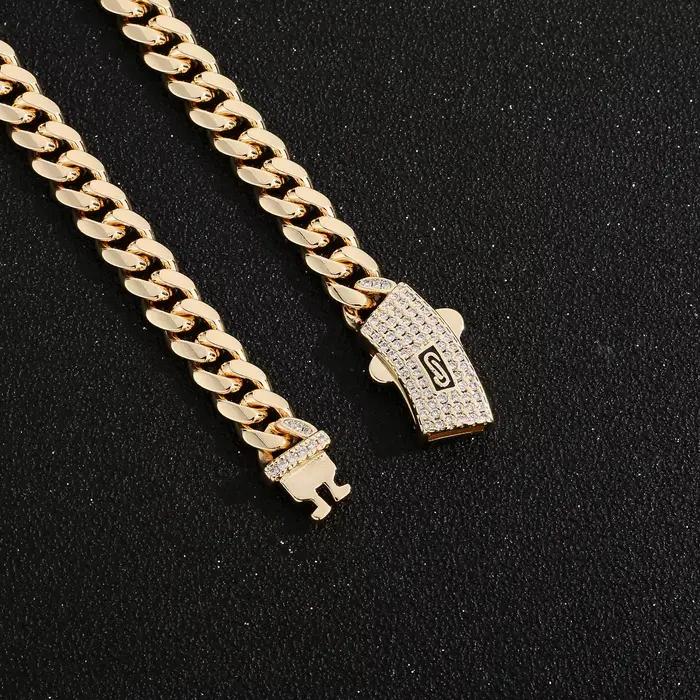 Ensemble Bracelet et Collier Chaîne Vct Monaco Fermoir S 4N/14N Bijoux de Mode pour Hommes et Femmes