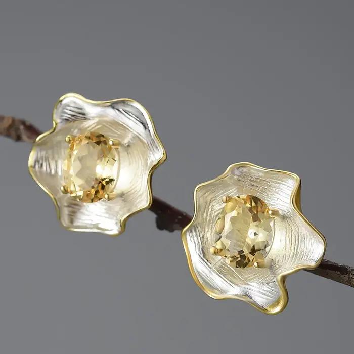 Lotus Fun – boucles d'oreilles en argent Sterling 925 pour femmes