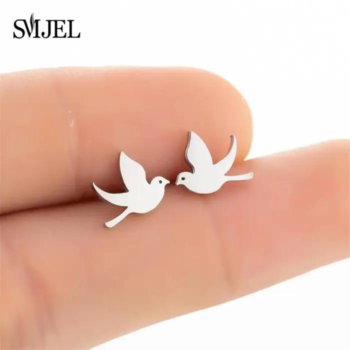 Boucles d'oreilles en acier inoxydable pour femme