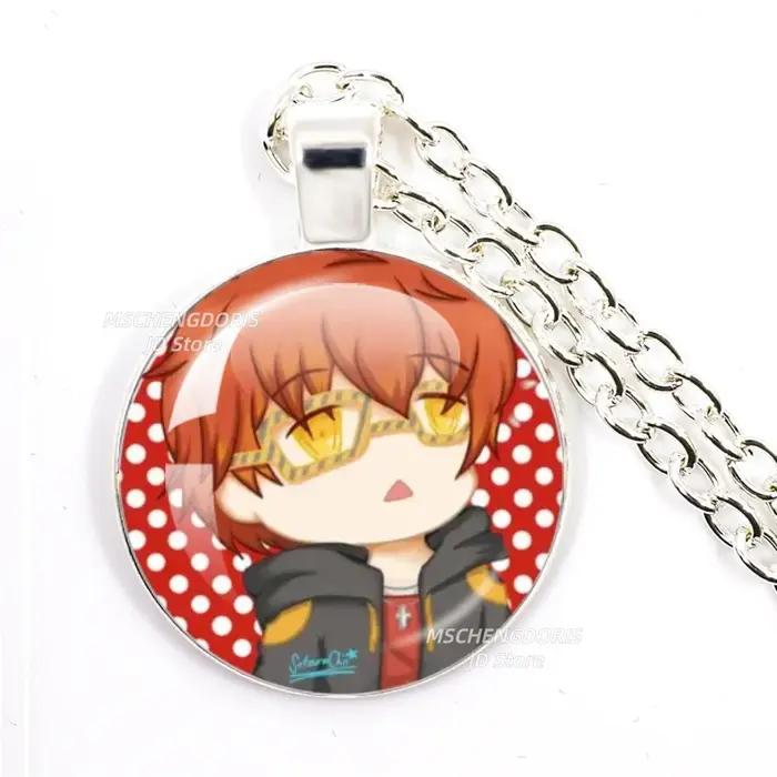 Collier Mystic Messenger Game 707, collier créatif en verre cabochon, accessoires de décoration, cad