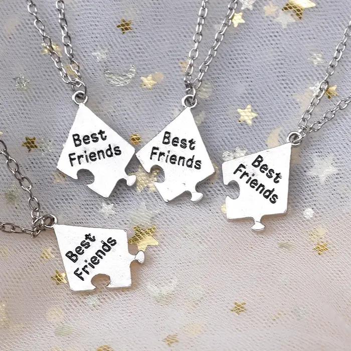 Collier pendentif Bff Chia Ship Letter pour homme et femme
