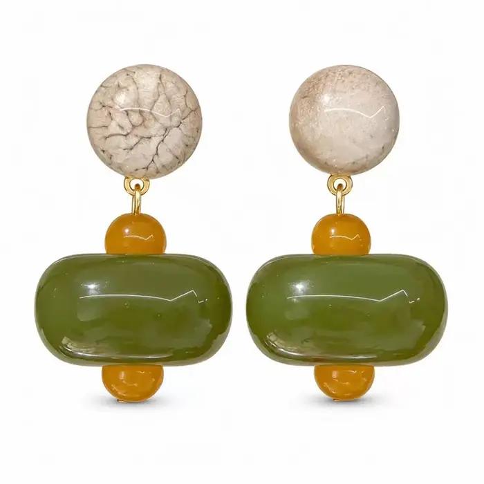 Boucles d'oreilles élégantes, bijoux délicats, accessoires tendance pour femmes, pour les fêtes, W73
