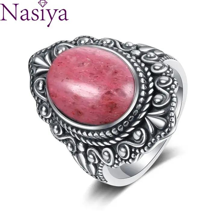 Bagues en Rhodochrosite naturelle pour femmes
