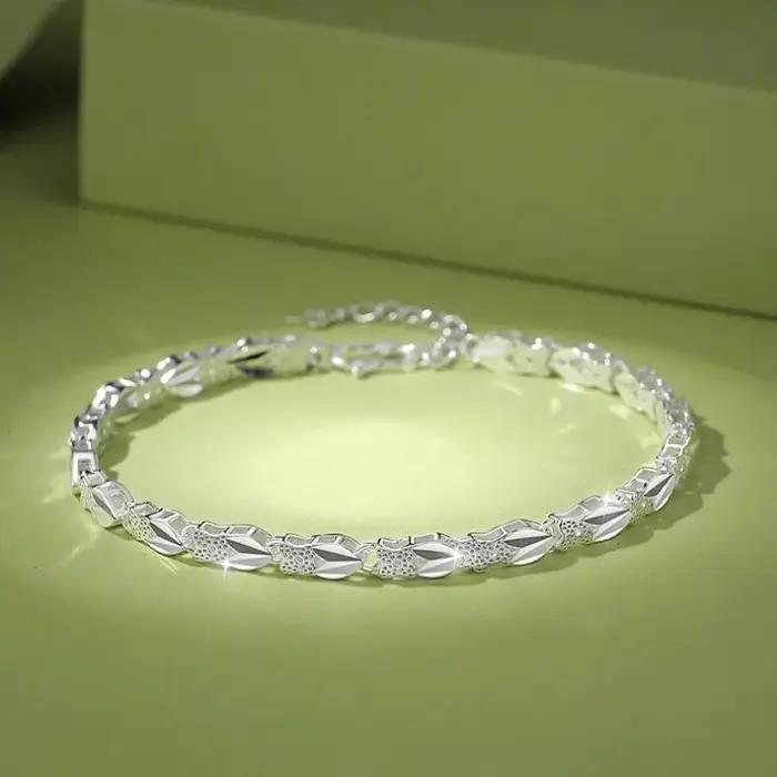 Bracelets en argent sterling 925 avec breloques étincelantes pour femmes occasions spéciales