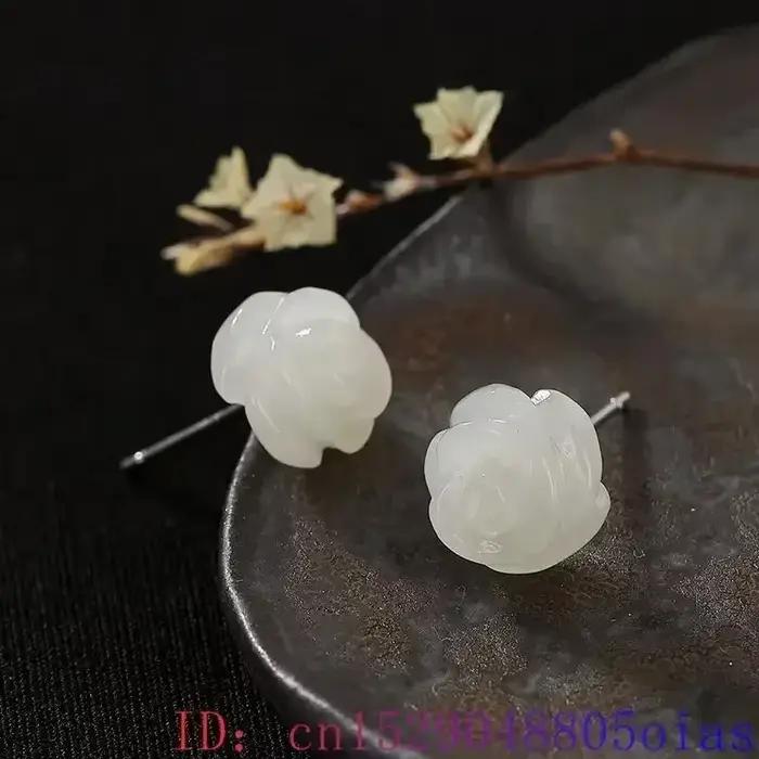 Boucles d'oreilles en Jade Rose naturel vert, clous d'oreilles, bijoux en pierres précieuses Vintage, Talismans, amulette énergétique, cadeaux de luxe pour femmes et filles